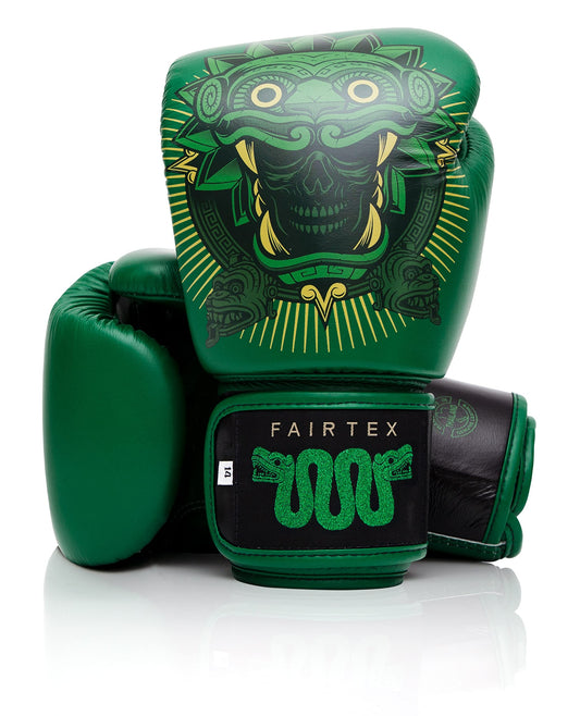 Fairtex Resurrection Premium Muay Thai Boxing Gloves - Limited Edition Design | Collaboration with Tom Atencio | Stylish & Durable | Syntek Leather | Handcrafted | MMA Kickboxing Gloves (16oz)