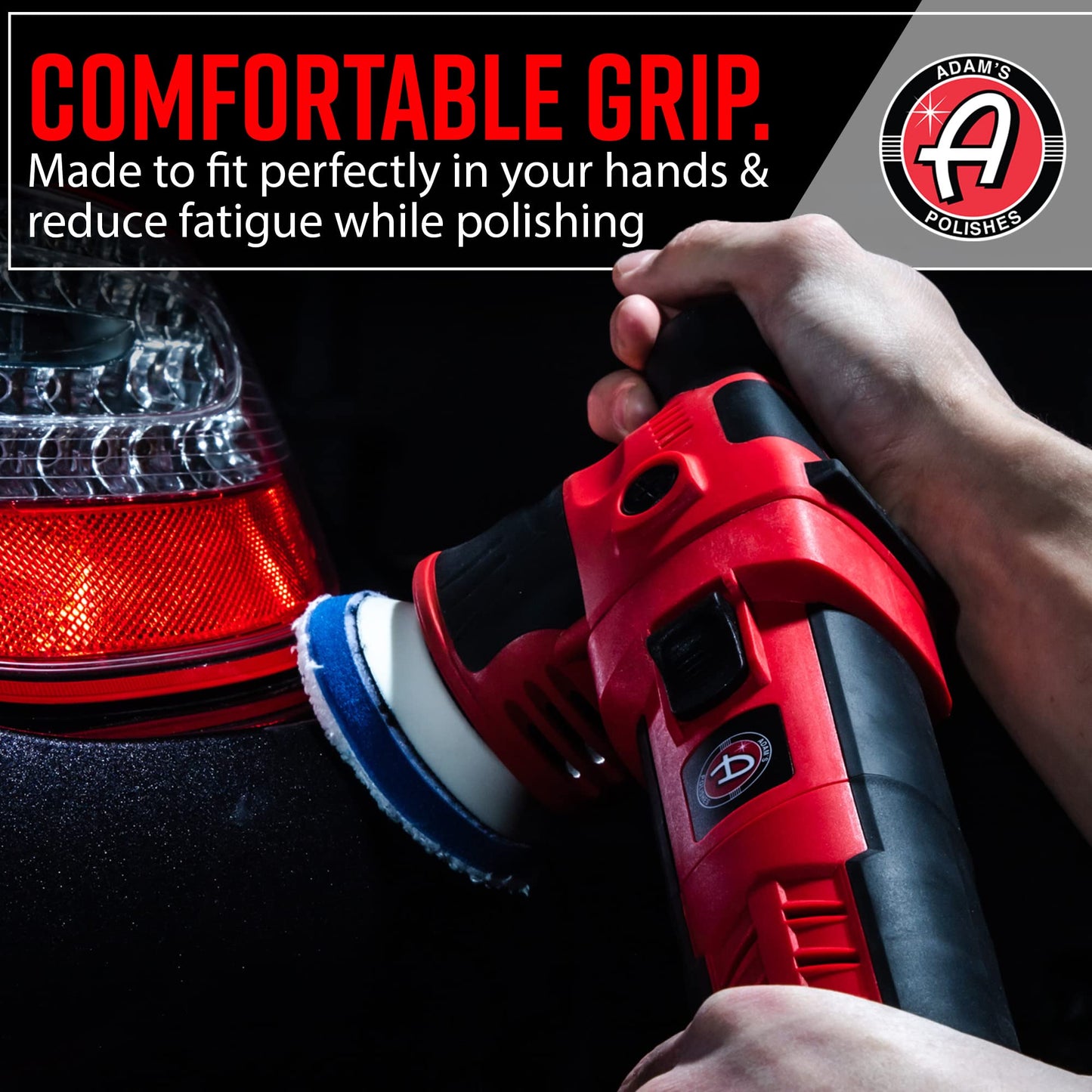 Adam's Polishes SK Pro 12mm Car Polisher Kit (10 Item) - Professional Dual Action Polisher for Car Detailing - Paint Correction, Waxer Buffer DA Polisher - Variable Speed Car Polisher System
