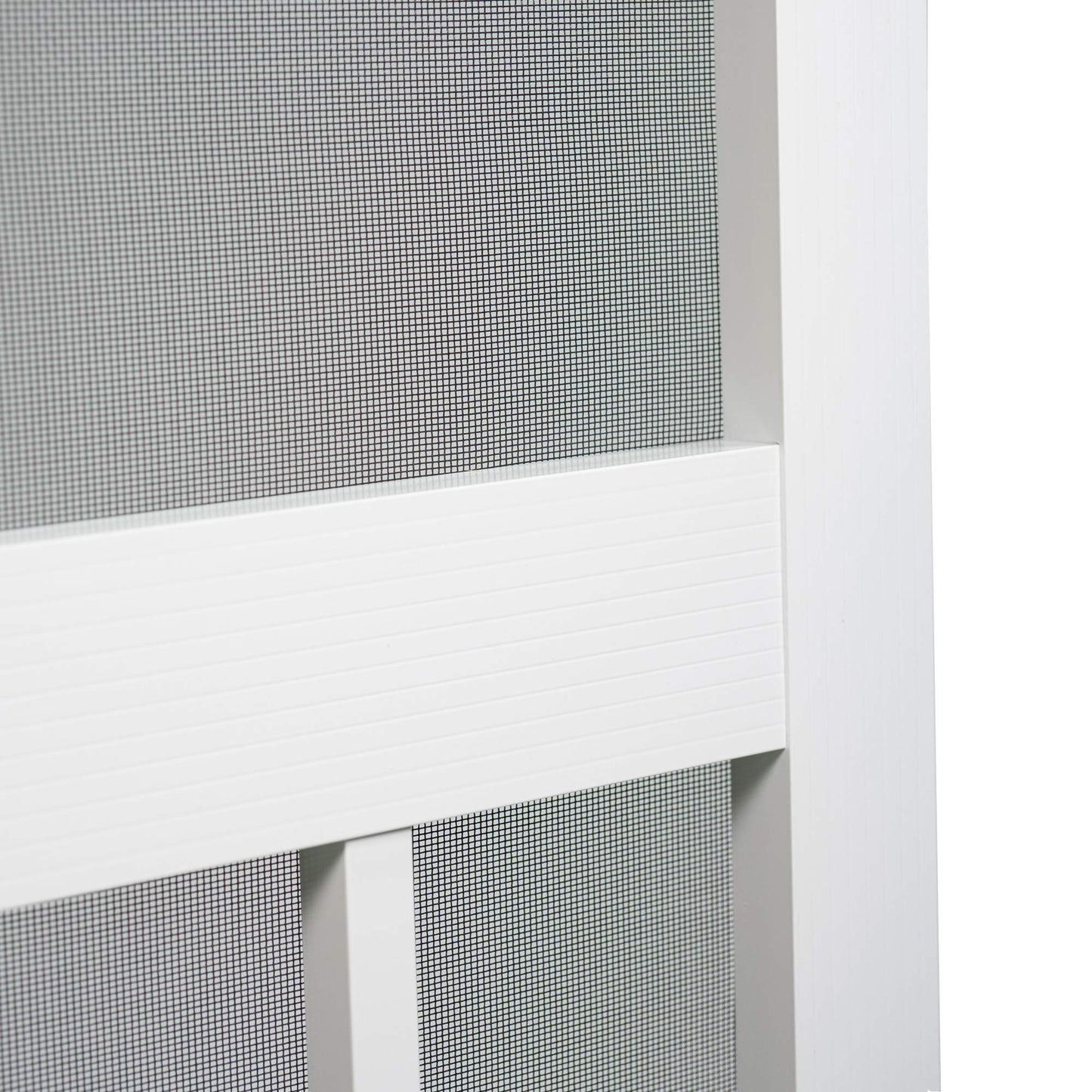 PCA Screen Door Aluminum White 80 in. x 36 in.