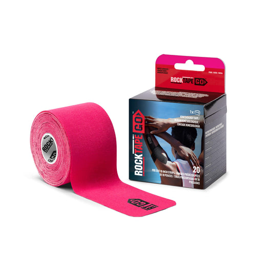RockTape Go Gentle Adhesive Pre-Cut Kinesiology Tape (Pink)