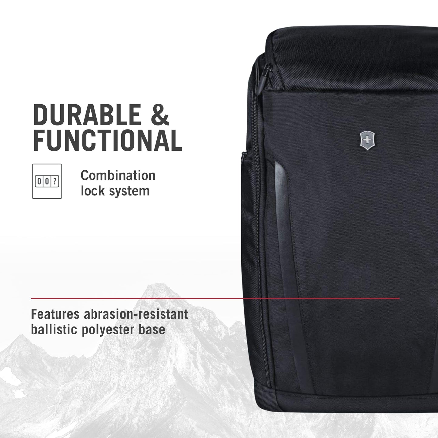 Victorinox Altmont Professional Fliptop Laptop Backpack - Tablet & Laptop Bag for Travel Accessories - Computer Backpack Includes Sleek Organizer - 26 Liters, Black