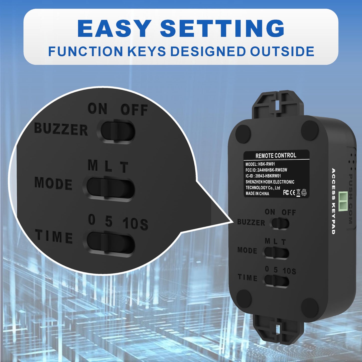 UHPPOTE Remote Door Access Control System 600Lbs Electromagnetic Lock Kit with Z&L Bracket for Inswinging Door