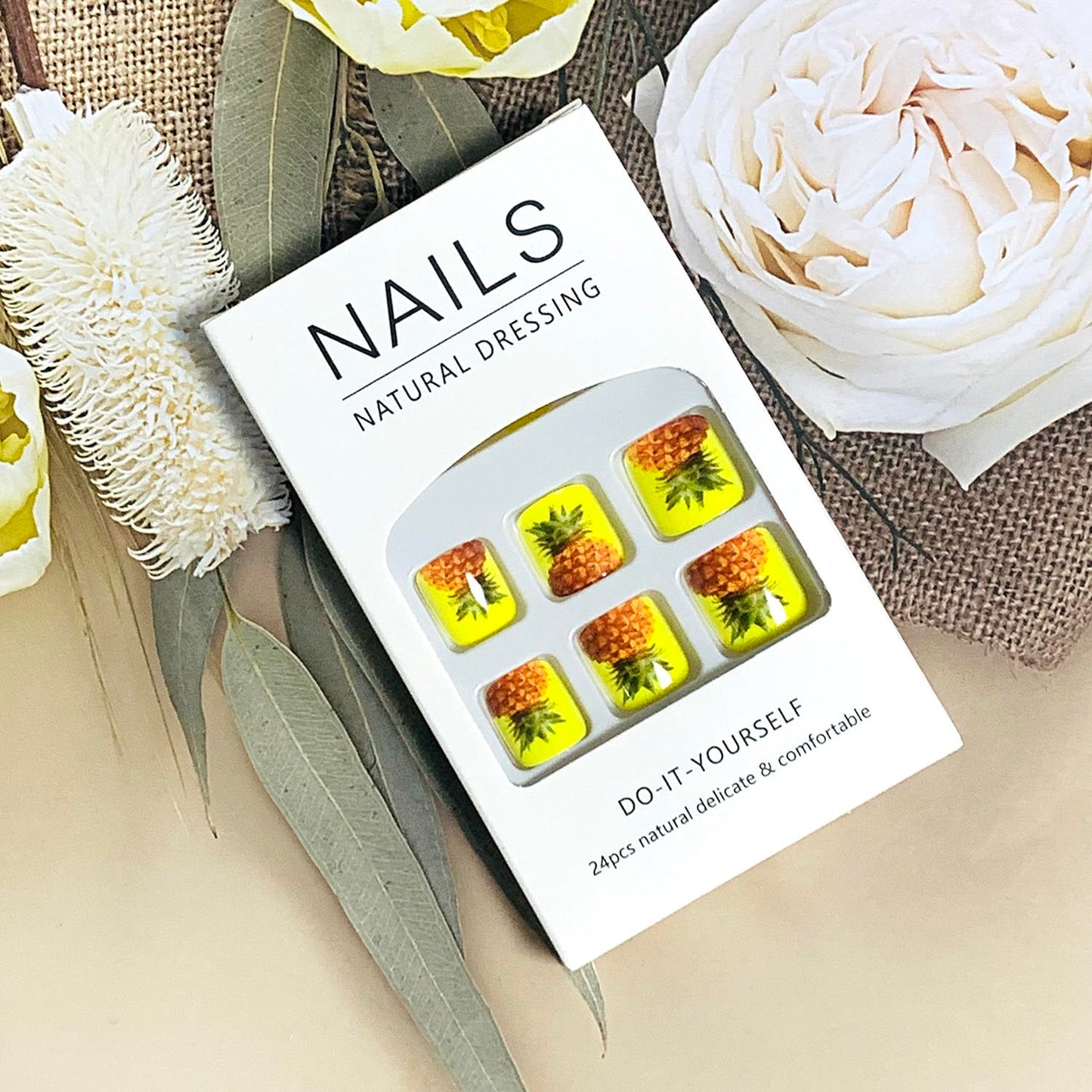 FIEONCIY Press on Toenails with Designs Acrylic Fake Nails for Toe Artificial False Nails with Charms Glue on Toe Nails for Spring Summer Stick on Toenails for Women Girls(Y598)