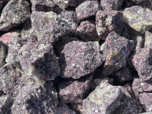 GAF TREASURES Wholesale Raw Lepidolite Crystals, Natural Lepidolite Stone, Natural Rough Lepidolite Crystals, Lepidolite Rough, Lepidolite Healing Crystals (Lepidolite, 0.5 Pound)
