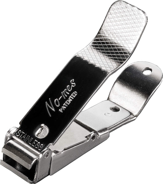 No-mes Toenail Clipper, Catches Clippings, Patented Ergonomic Grip, Built-in Nail File, Made in USA