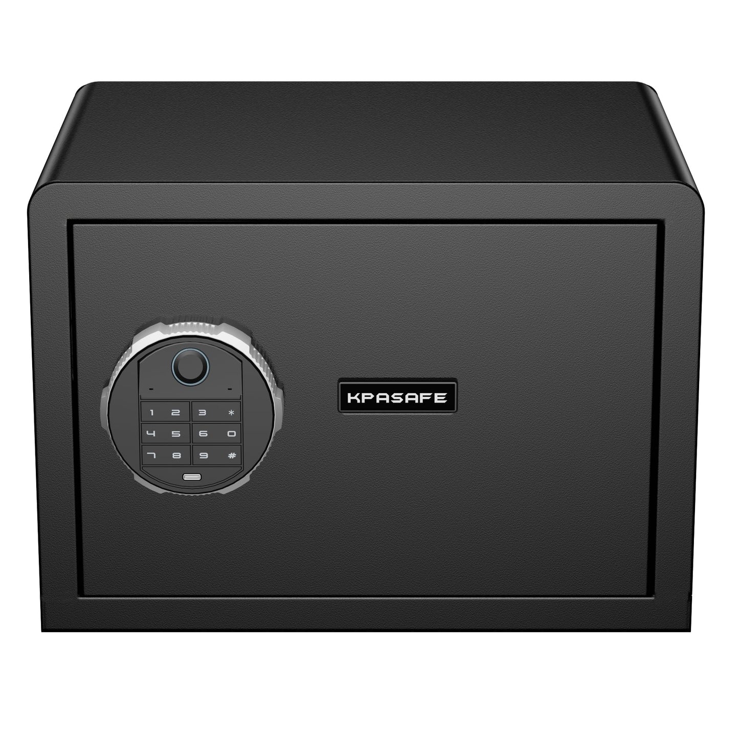 Kpasafe Small Biometric Safe, 0.8 Cuft Fingerprint Safe Box with Fireproof Bag, Caja Fuerte Para Dinero with Silent Mode, Backlit Keypad, Anti-Theft, and LED Light, 9.8×13.8×9.8 IN