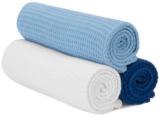 S&T INC. Microfiber Gym Towels, Yoga Towel for Home and Gym Bag, 16 Inch x 27 Inch, 3 Pack