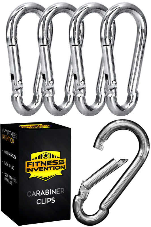 Carabiner Clip 5 Pack - Multipurpose Heavy Duty Carabiner - Carabeaner for Keys - Snap Hooks - Keychain Clips