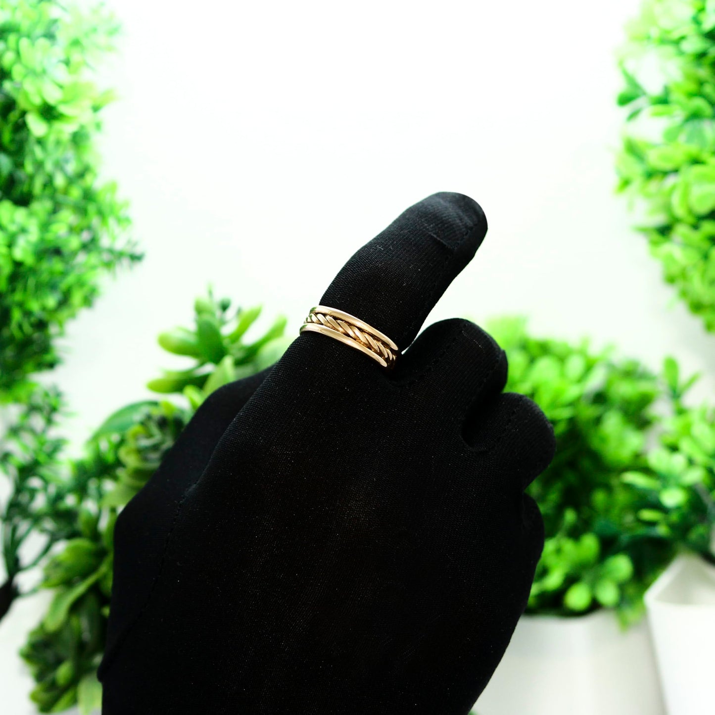 Krishnaa Jewels Pure Copper Classic HandCrafted Band Ring Gift Jewelry for Men and Women (15)