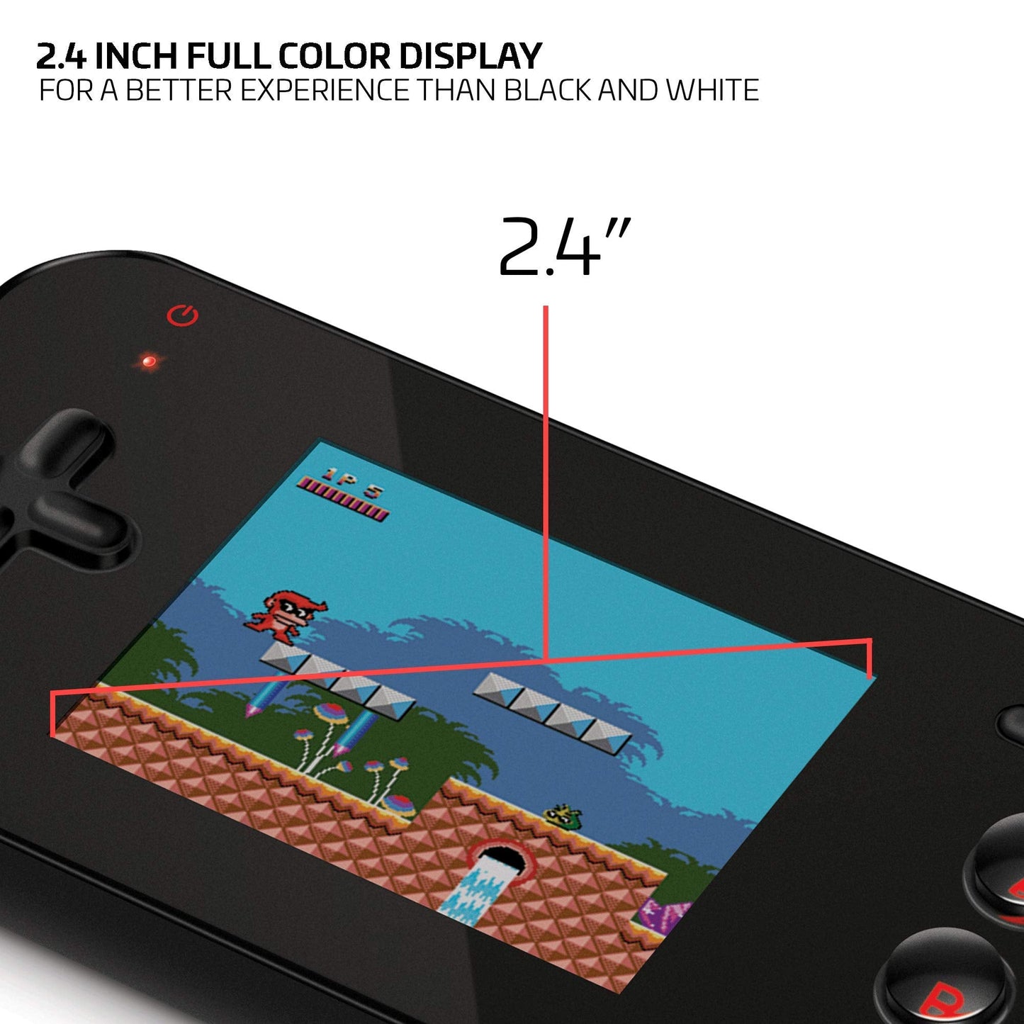 My Arcade Gamer V Portable - Handheld Gaming System - 220 Retro Style Games - Lightweight Compact Size - Battery Powered - Full Color Display - Black - Electronic Games