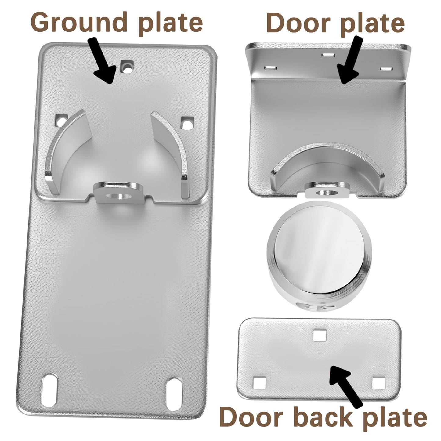Heavy-Duty Solid Steel Roll-Up Door Lock，High-Security Hidden Shackle Padlock and hasp Set, Comes with 2 Keys, specifically Designed for Garage Doors to Prevent Unauthorized External Access
