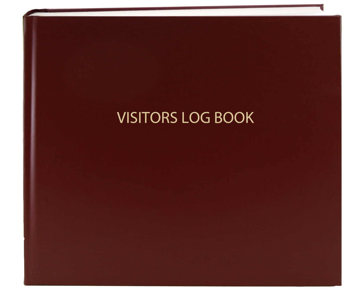 BookFactory Visitor Log Book Visitor Register Visitors Sign-in Book - 120 Pages, 8 7/8'' x 7'' - Burgundy Cover, Section Sewn Hardbound (Made in USA)