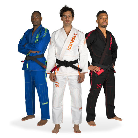 Sanabul Highlights Pro Brazilian Jiu Jitsu Gi Premium BJJ Gi IBJJF Competition - White, A0