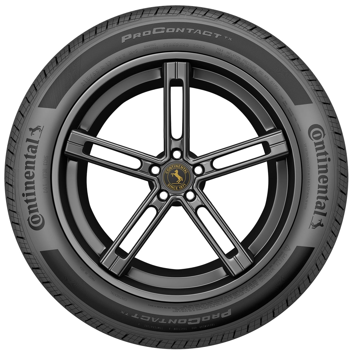 CONTINENTAL PROCONTACT TX All Season Radial Tire - 225/65R17 102H