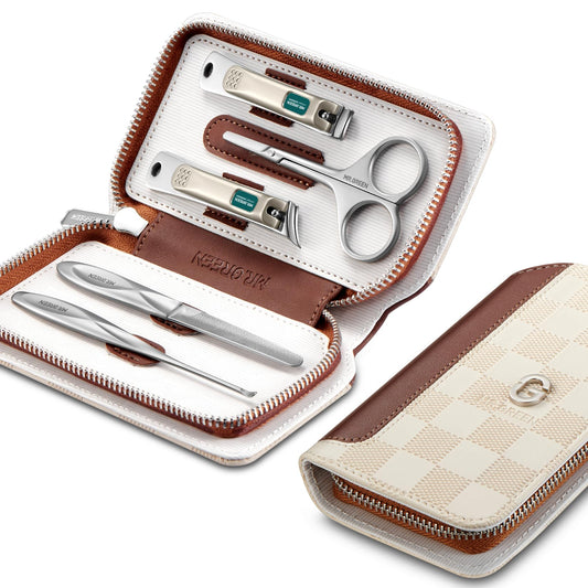MR.GREEN Manicure Sets Light Luxury Nail Clipper Kits Personal Care Tools Fashion Contrasting PU Case (Mr-8883)