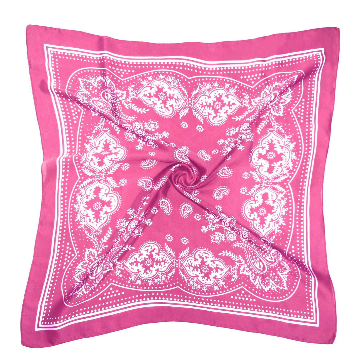 Satin Head Scarf - 27.5 Inches Silk Bandana Hair Wrap Square Scarf for Women & Girls