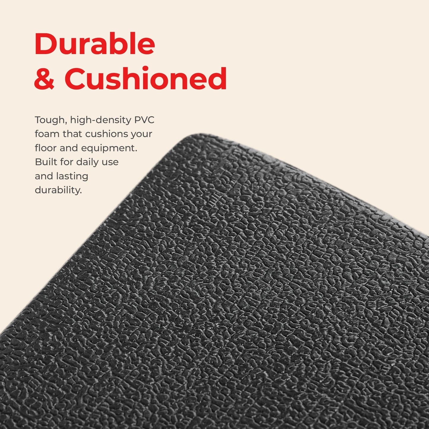 Sunny Health & Fitness Home Gym Foam Floor Protector Mat for Fitness & Exercise Equipment - Available in 4 Size Options
