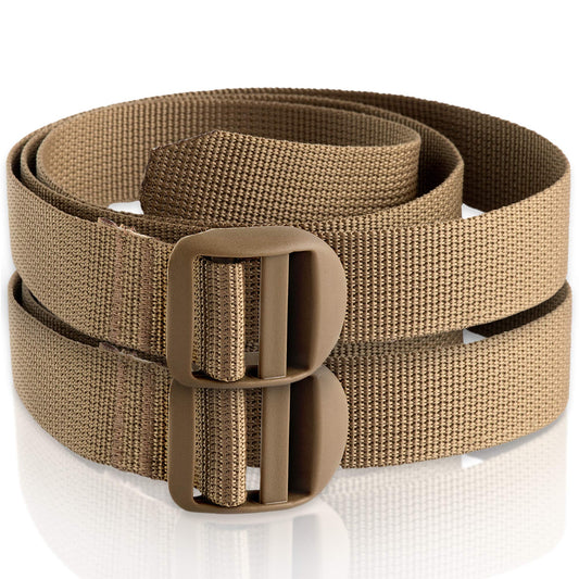 M-Tac Pack of 2X Utility Strap for Backpack Tactical Lashing for MOLLE Gear Plastic Buckle (Coyote, 40 inches)