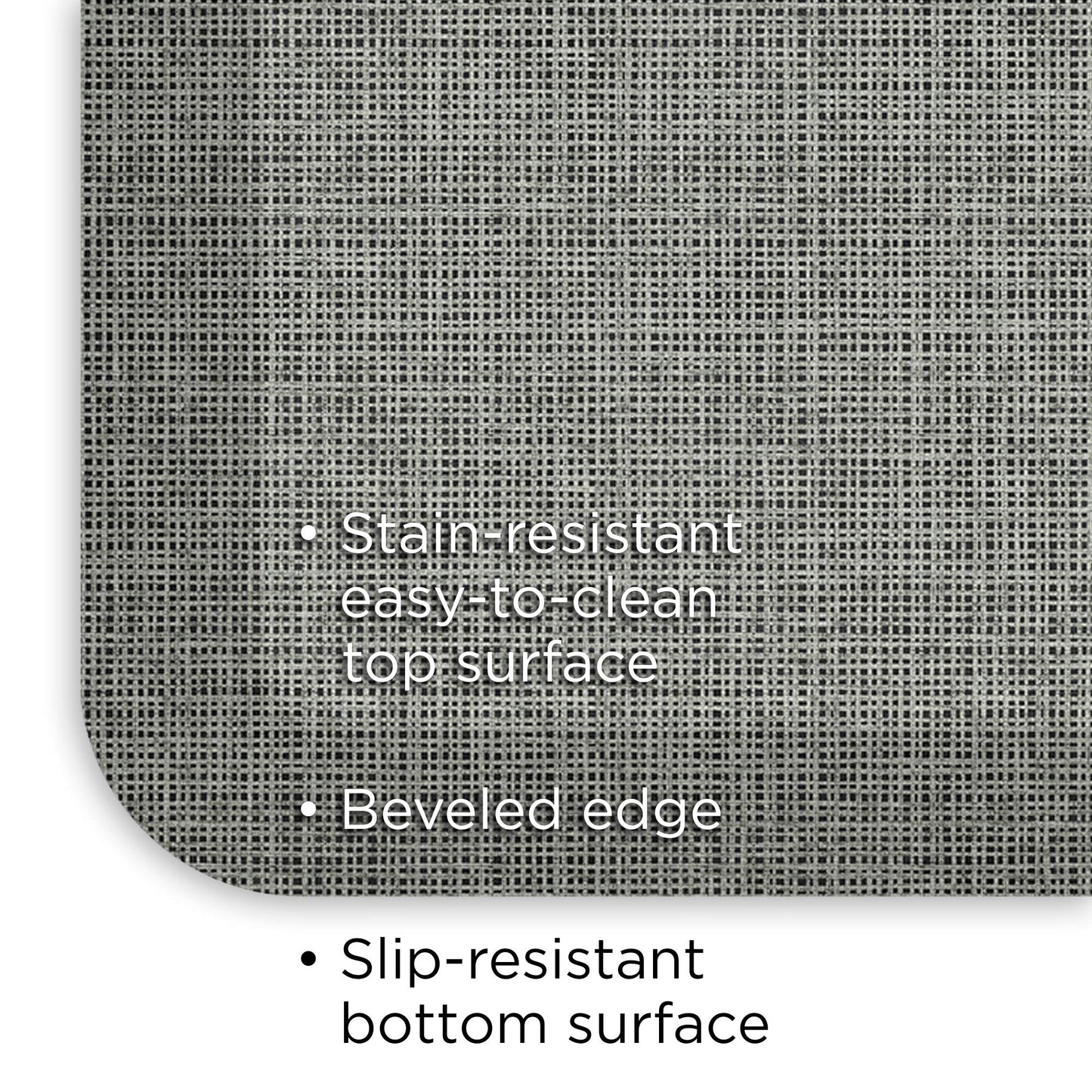 NewLife by GelPro Decorative Foam Floor Mat, 20" x 32", Patina Grey