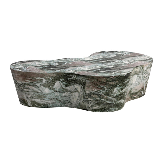 Slab Grey/Blush Faux Marble Coffee Table