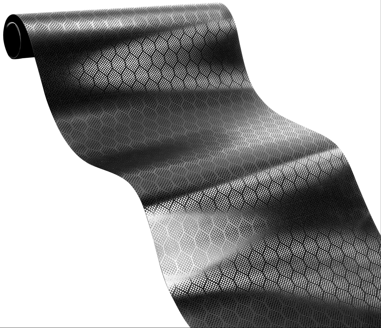 V2 Hex Carbon Black Vinyl Car Wrap (100ft x 5ft)