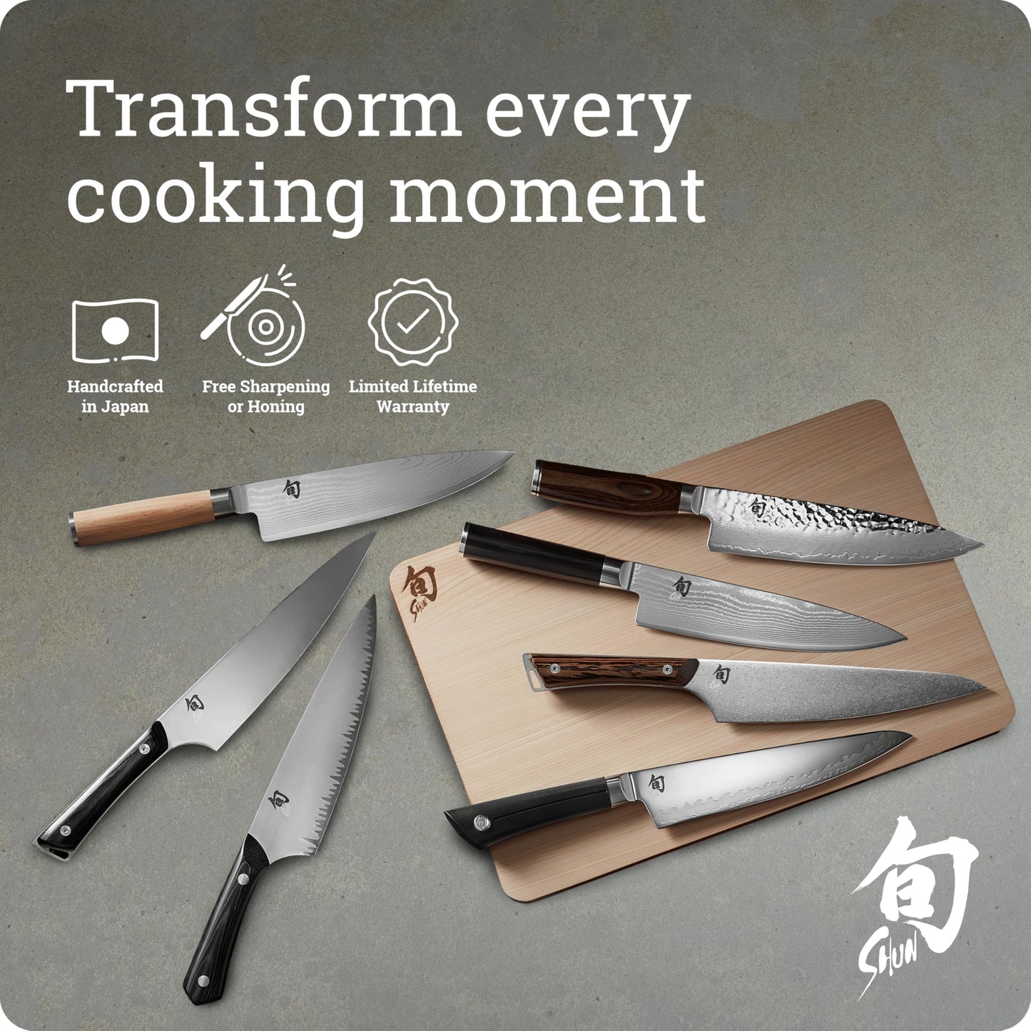 Shun Narukami 10" Chef’s Knife, Handcrafted Japanese Kitchen Knife for Professional and Home Chefs, Blue II Carbon Steel Core and San Mai Stainless Steel Cladding, Micarta Handle