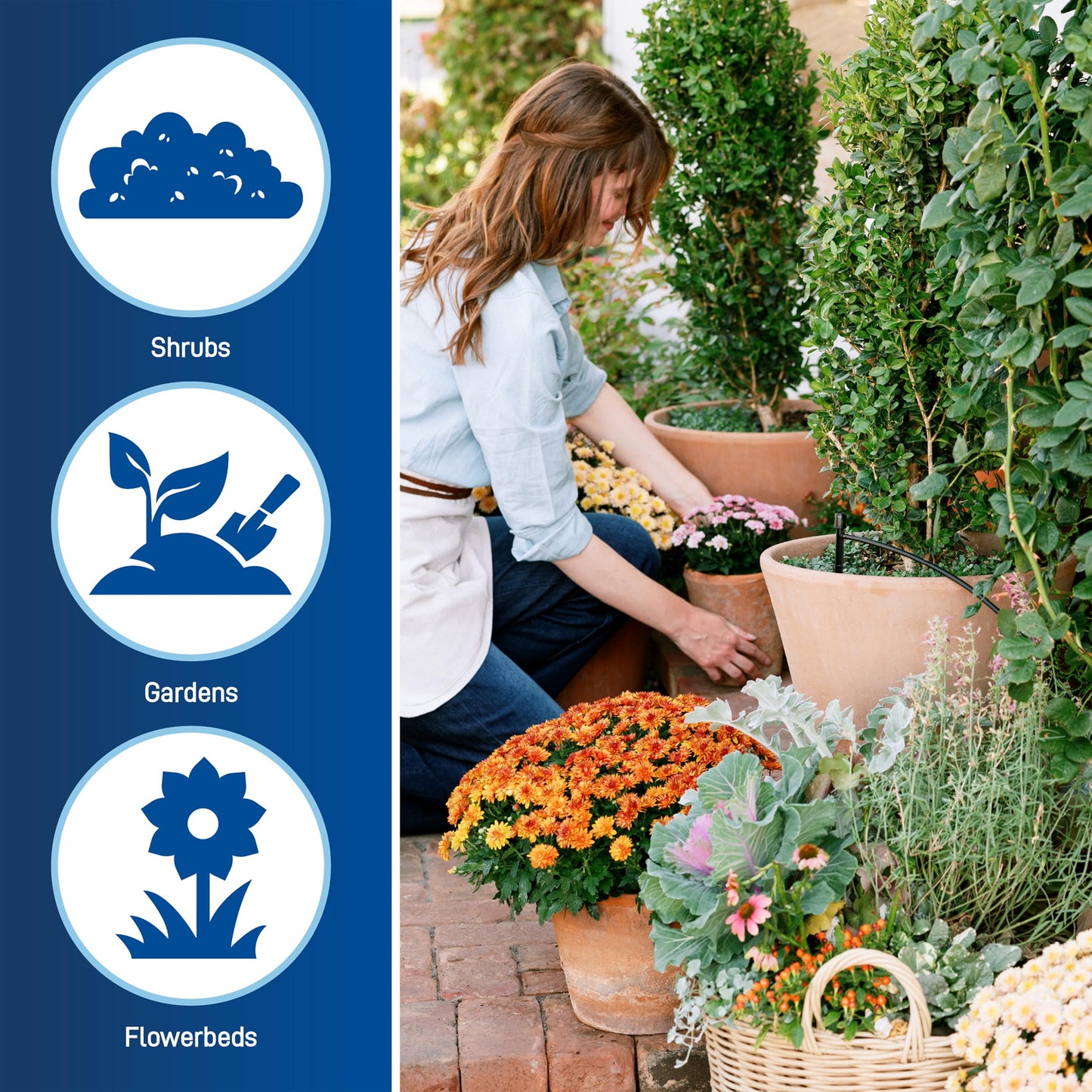 Orbit 69600 Shrub and Flower Bed Drip Irrigation Kit with B-hyve (Gen 2) Smart Hose Watering Timer