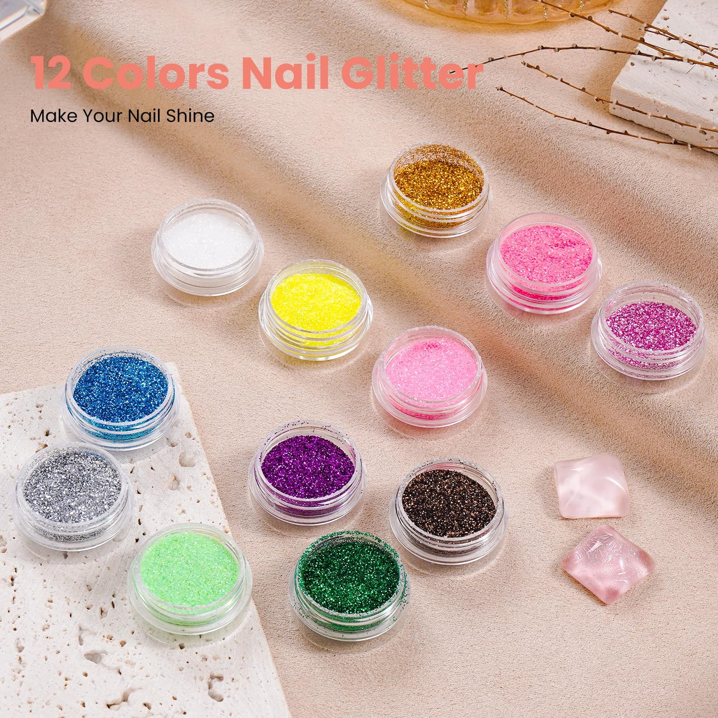 Practice Hand for Acrylic Nail: Fake Hand with Stand Nails Kit Acrylic Set - Professional Nail Mannequin Hand for Beginners Salon