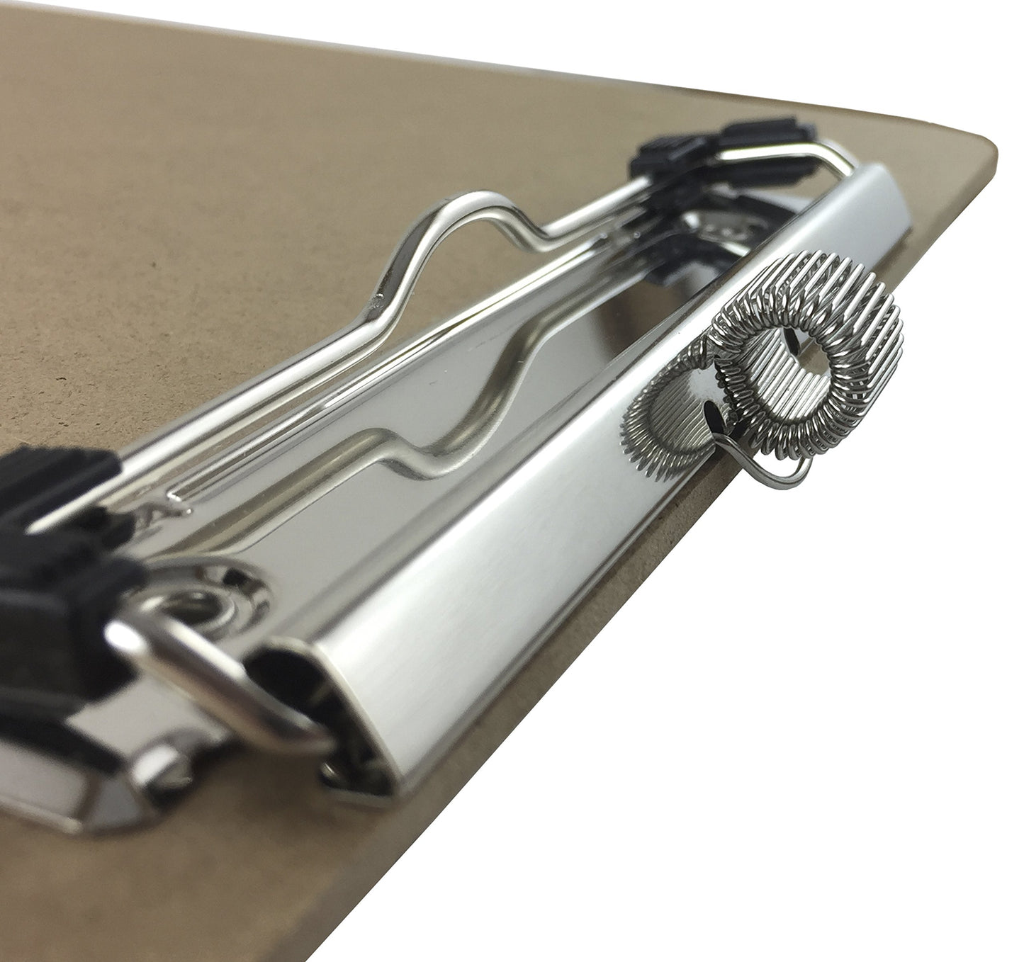 Pen Holder Clipboard, Letter Size, Low Profile Clip, Hardboard, 6-Pack (Pen Included)