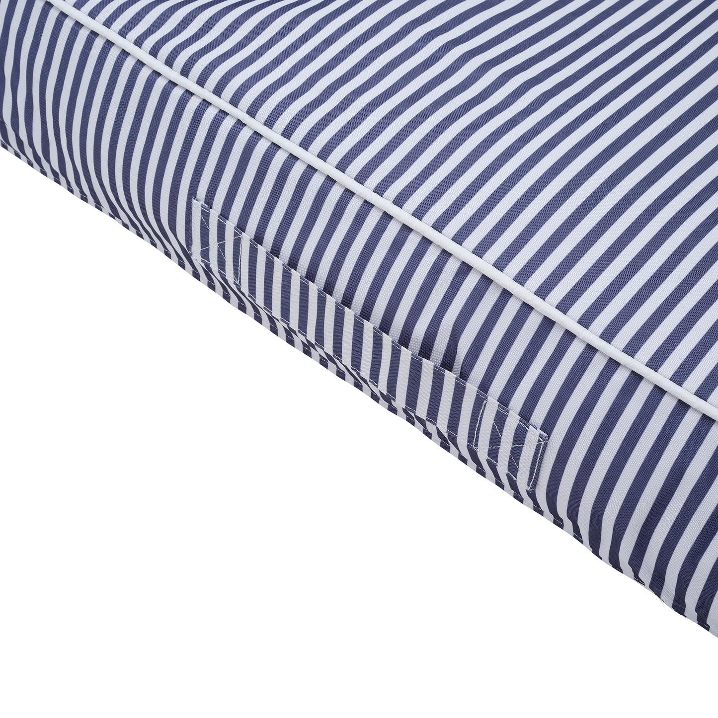 SUNNYLiFE Le Weekend Luxe Lie-On Lounger, Navy, PVC/Polyester, 70.87 x 33.46 x 19.69 inches, 8.38 lbs