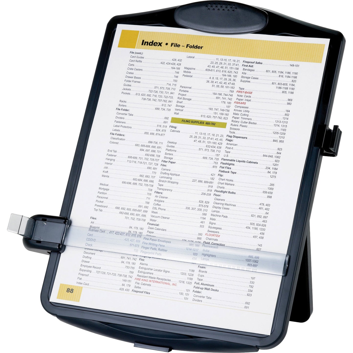 Business Source Easel Document Holder, Black, 1 Unit