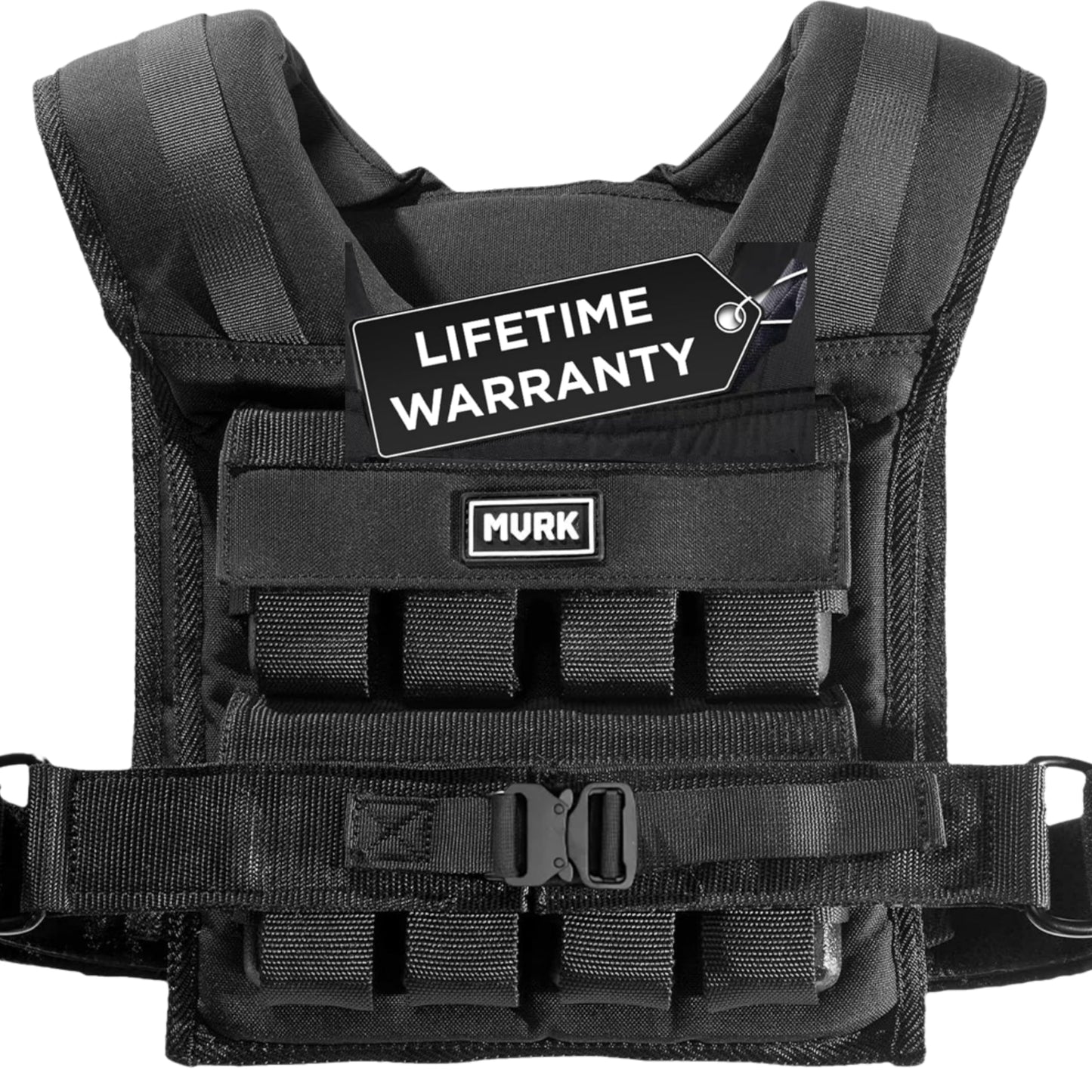 MVRK Weighted Vest Men 35lbs - Weighted Workout Vest With Removable Iron Weights, Heavy Duty Adjustable 0-35 lb with 16 Iron Weight For Functional Training & Calisthenics - Weight Vest for Men and Women