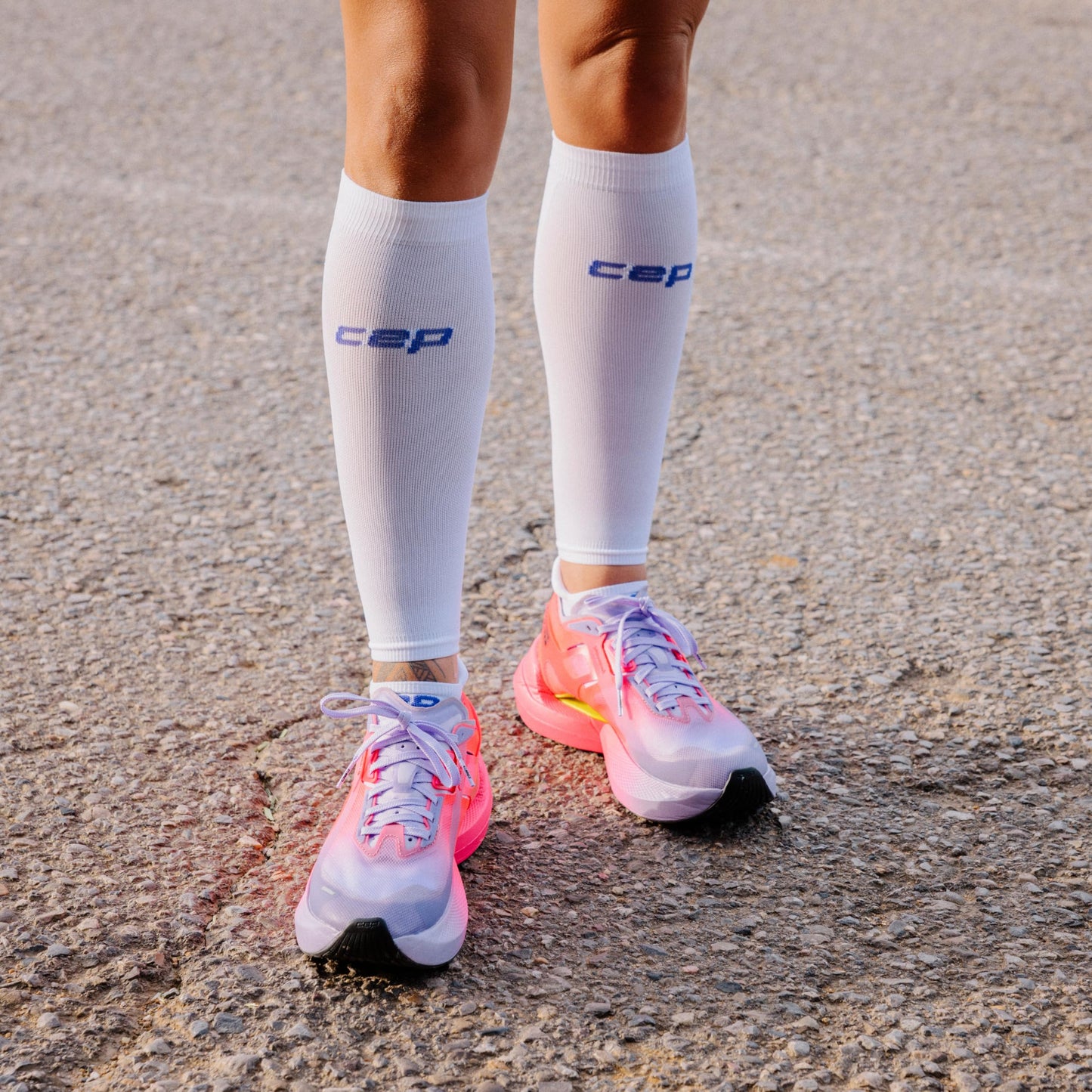 CEP Core Run Ultralight Calf Sleeves, Black/Grey, Men, IV