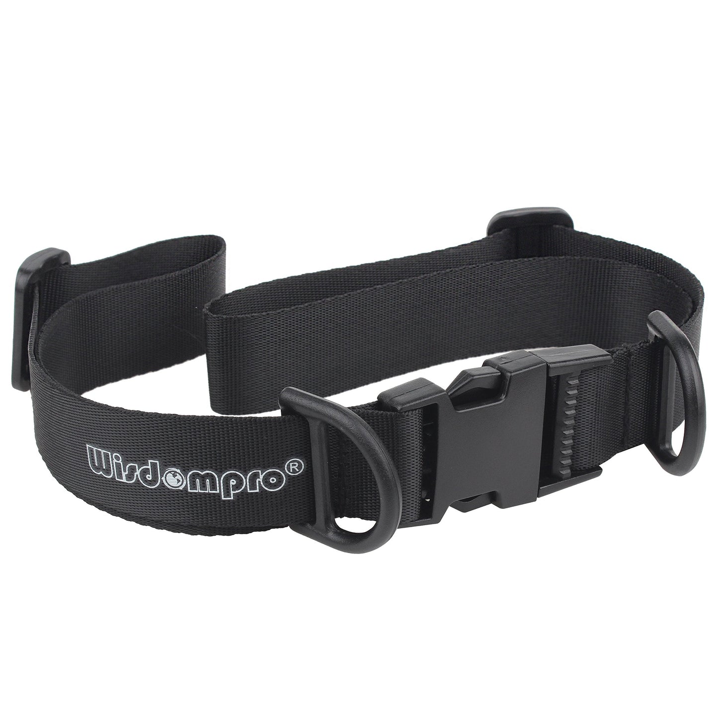Wisdompro Backpack Chest Strap, Heavy Duty Adjustable Backpack Sternum Strap Chest Belt with Quick Release Buckle for Hiking and Jogging - with Slide Locks (Black)