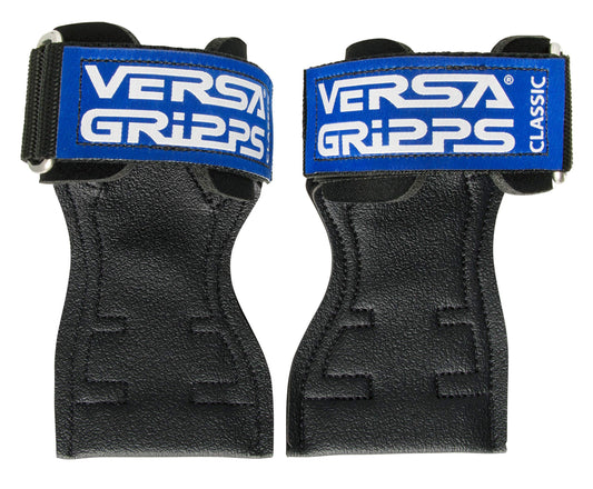 Versa Gripps Classic, Made in USA, Wrist Straps for Weightlifting Alternative, Best Training Accessory, MED/LG, Blue Label