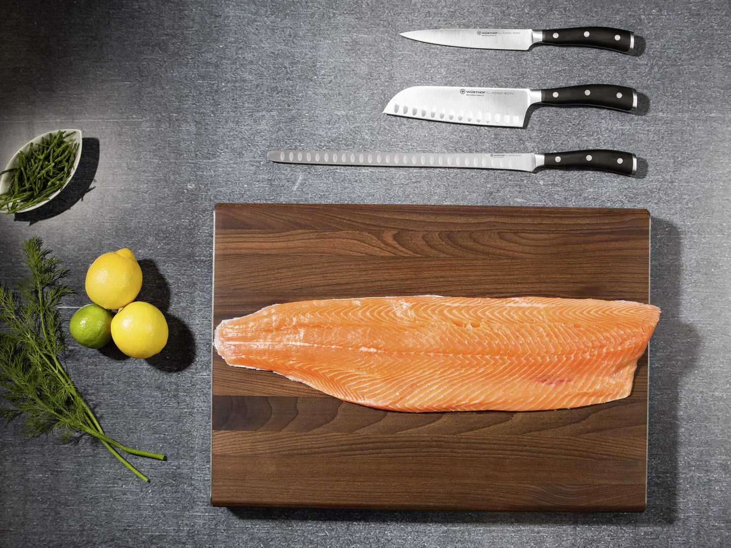 Wüsthof Classic IKON Chef's Knife, 9-Inch, Black
