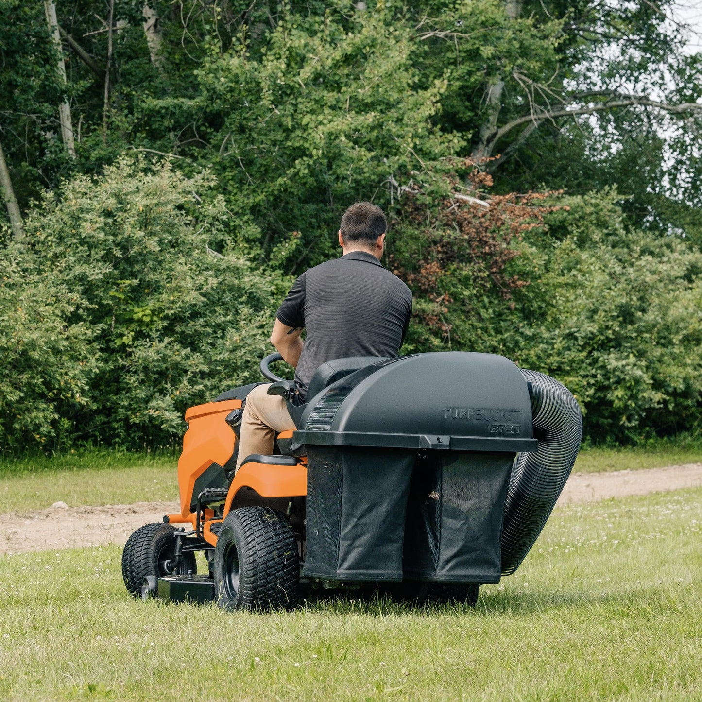 8TEN TURFBUCKET Grass Twin Bagger System for Husqvarna Z246 46-Inch Cut Deck Zero Turn