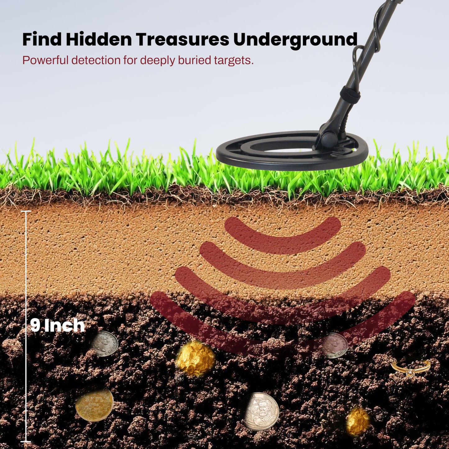 Fisher F44 Metal Detector with Weatherproof Design, Large LCD Display, and Sensitive Detection Features, Ideal for Both Beginners and Experienced Treasure Hunters Seeking Reliable Performance
