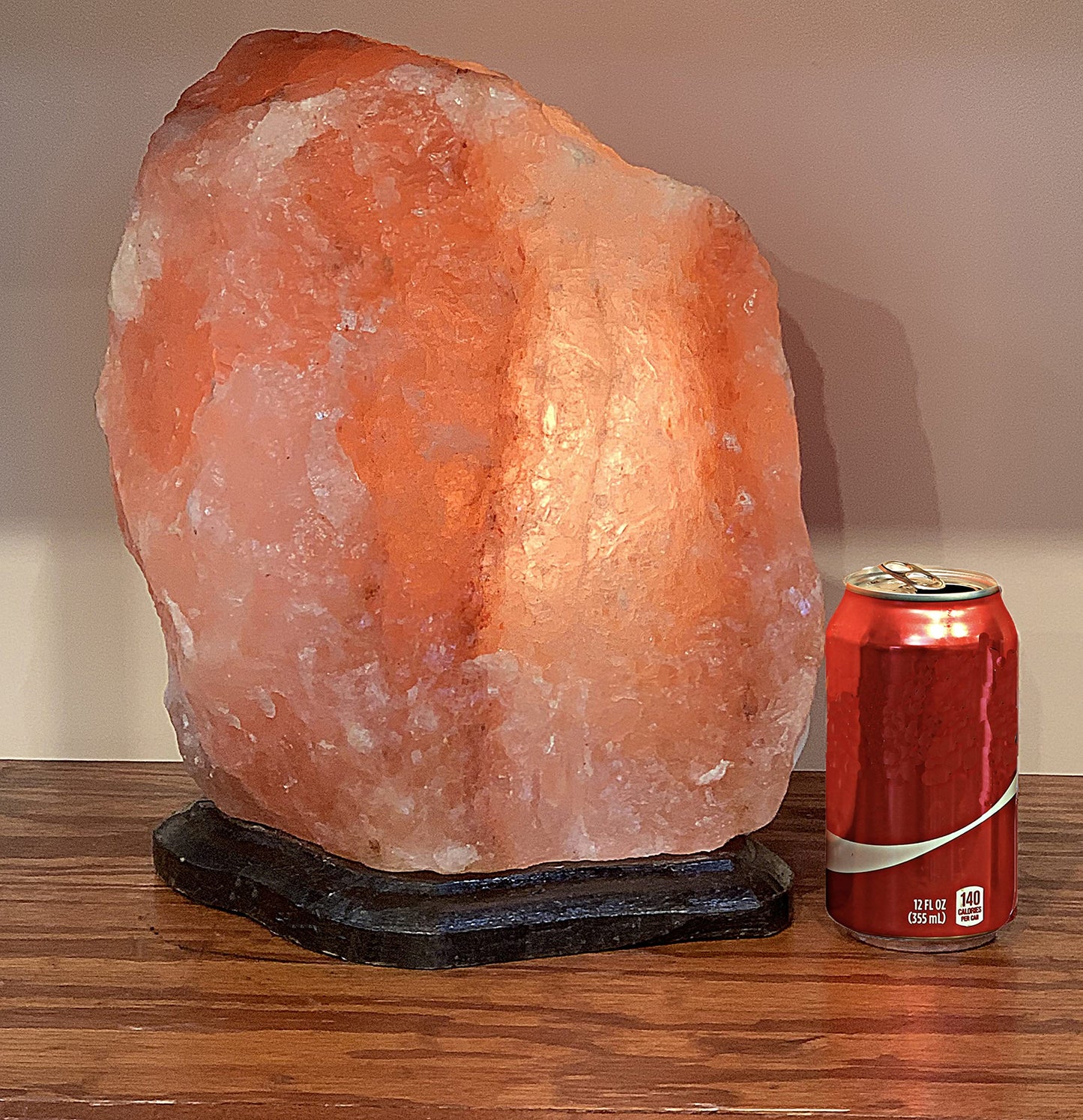 IndusClassic Giant Special Effect Natural Himalayan Crystal Rock Salt Lamp With Custom Base 35~45 lbs
