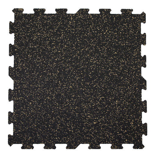 IncStores 8mm PowerLock Tiles, Interlocking Rubber Gym Mats for Home Gym Flooring & Fitness Room Floors, 23"x23", 9 Tile Pack, Cork