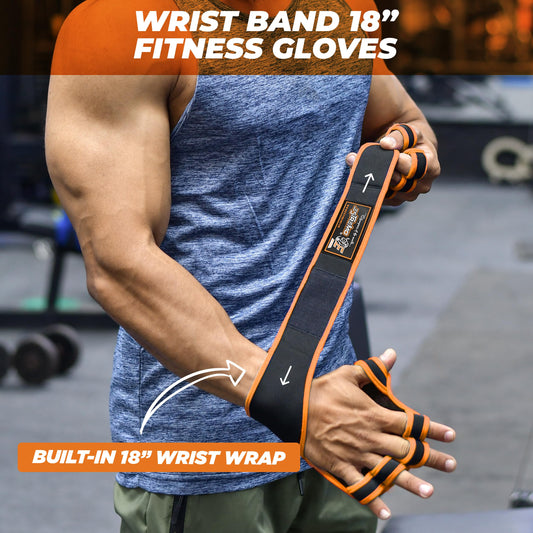 ESTREMO Workout Gloves for Men and Women, Weight Lifting Gym Gloves for Men with Excellent Grip & Wrist Wrap Support, Full Palm Protection for Weightlifting, Cycling, Training, Pull ups, Fitness