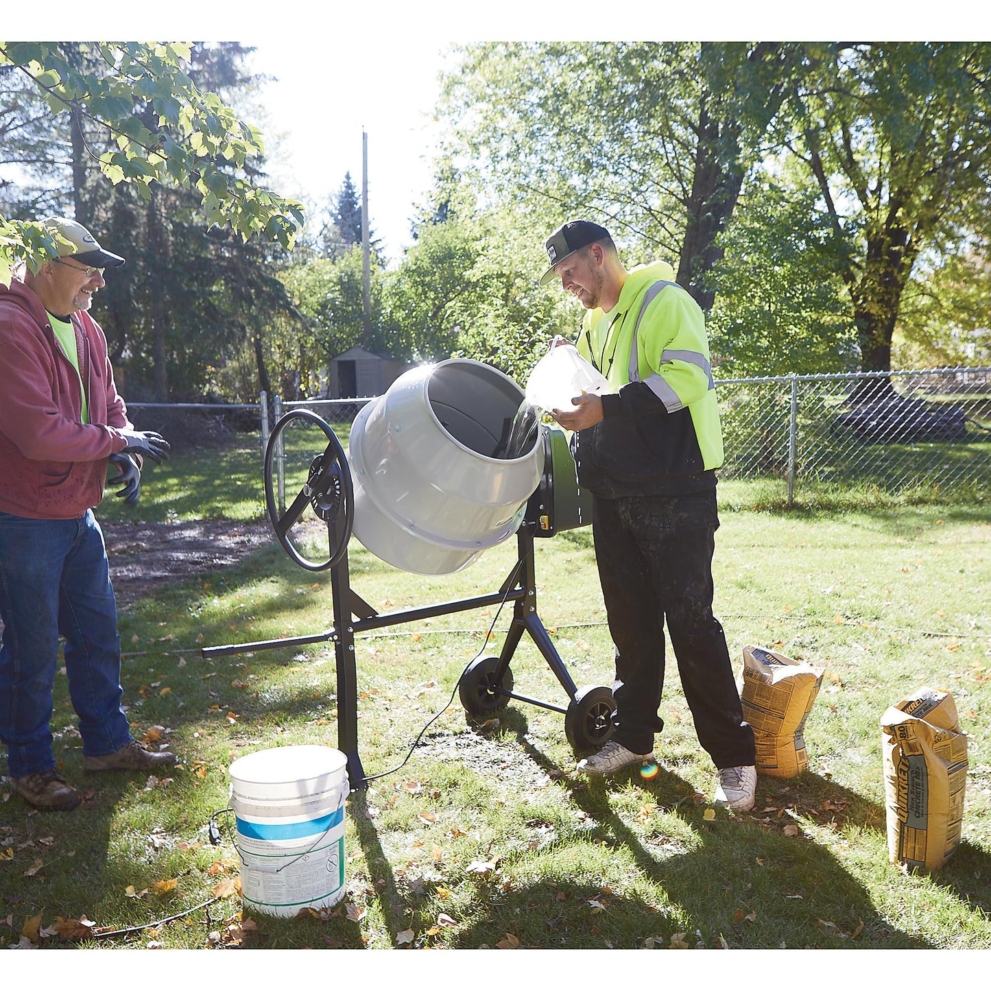 Klutch Electric Cement Mixer, 4.25 Cu. Ft. Drum