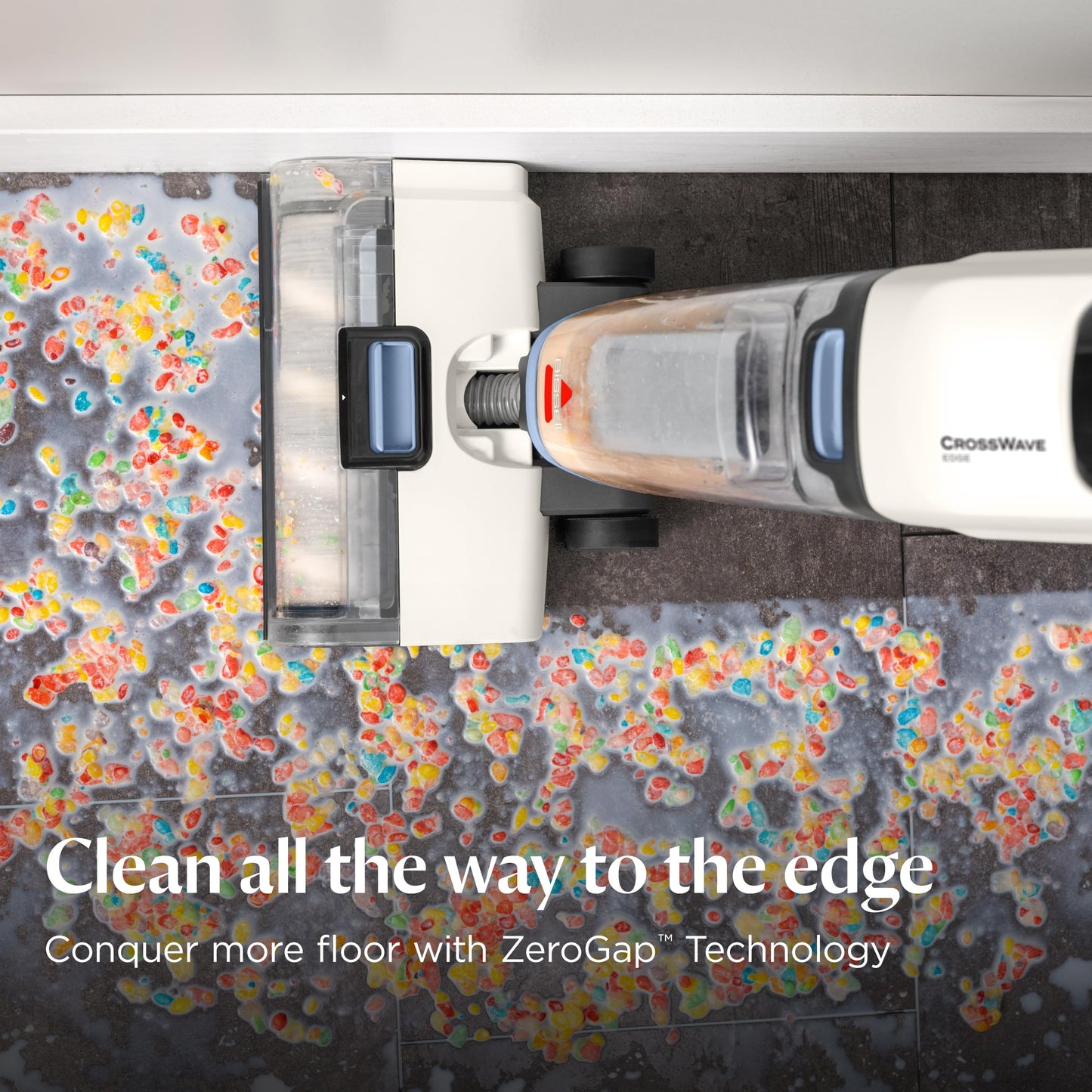 BISSELL CrossWave Edge, Multi-Surface Hard Floor Cleaner Wet Dry Vacuum with Zero-Gap Edge Technology, 4111A