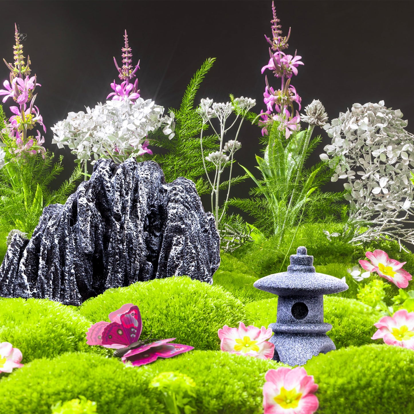 Cularve 4PCS Zen Garden Accessories – Miniature Japanese Rock Decor for Terrarium Decor, Fish Tank Decorations, Fairy Garden Decor, Desktop Bonsai, and Meditation Gifts