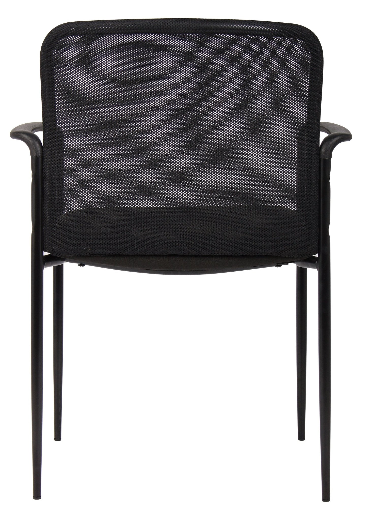 Boss Office Products Stackable Mesh Guest Chair in Black, 250 (B6909-BK)