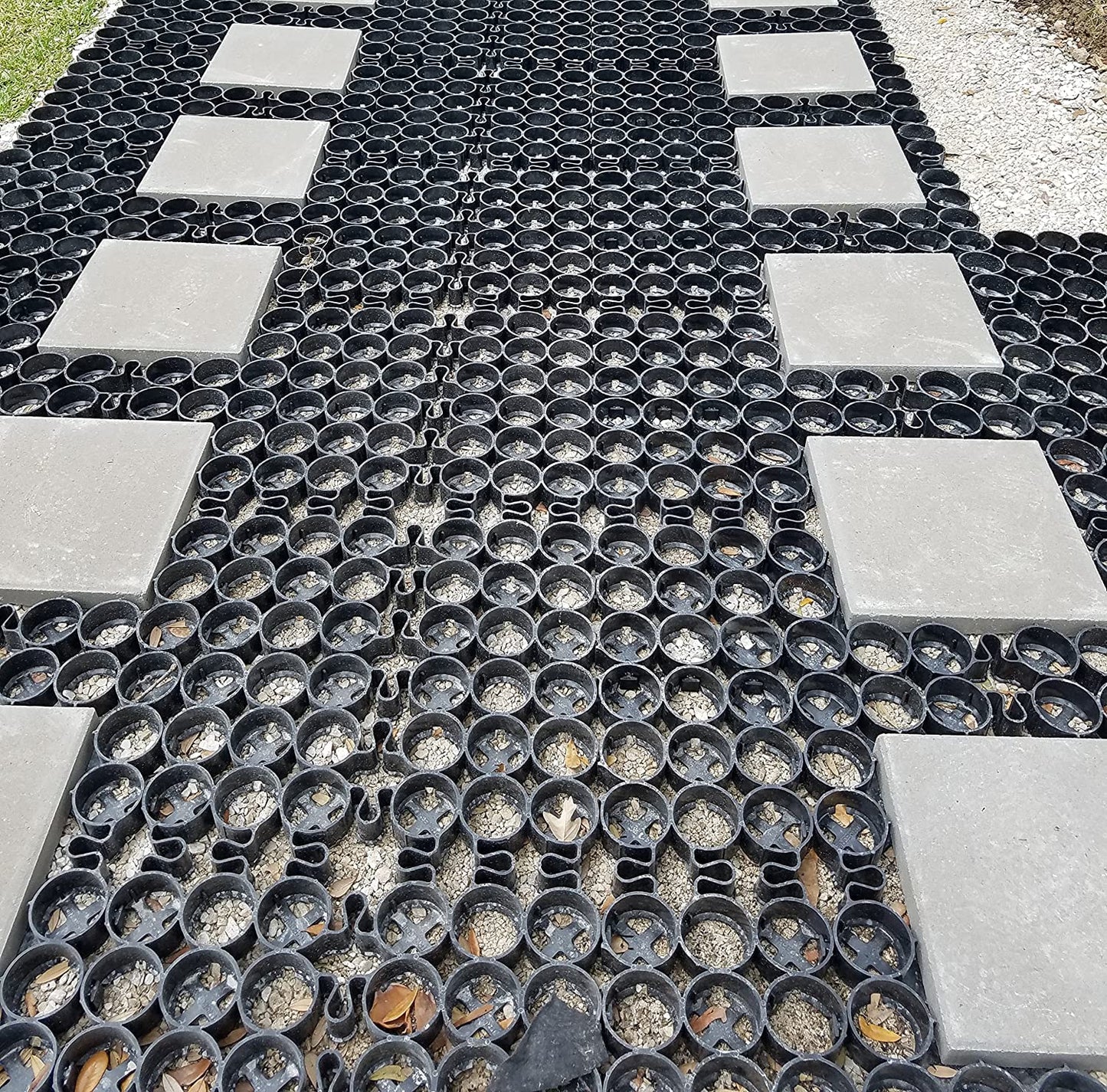 TRUEGRID | PRO Plus Permeable Pavers | Designed for Roads, Parking Lots, Stables | Outdoor Pavers | 1.8" Depth, 250,000+ lb Load Class | Sample Pack of 2 with Brochure