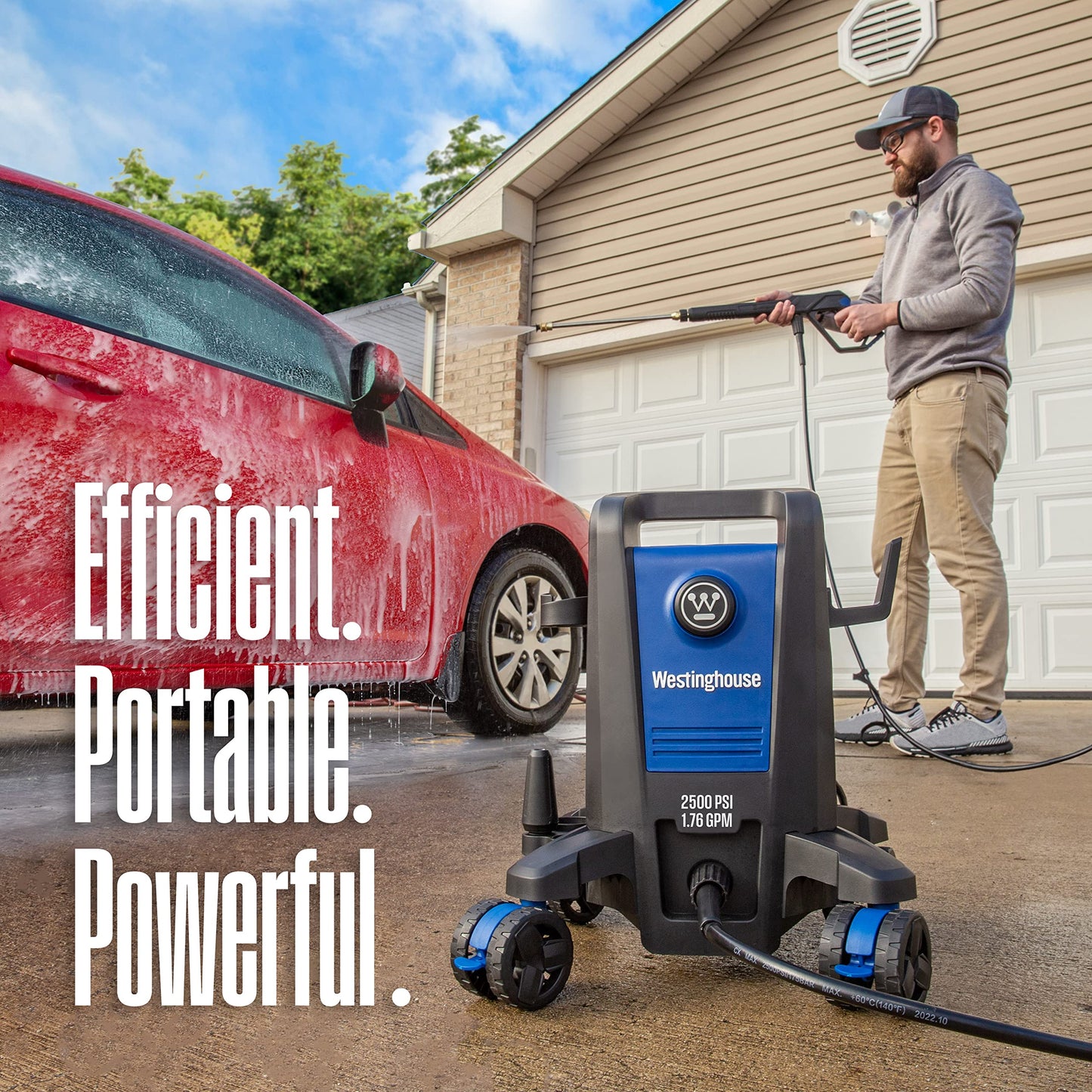Westinghouse ePX3500 Electric Pressure Washer (2500 PSI) and Oxy Solve House and Siding Pressure Washer Cleaner (1 Gal.)
