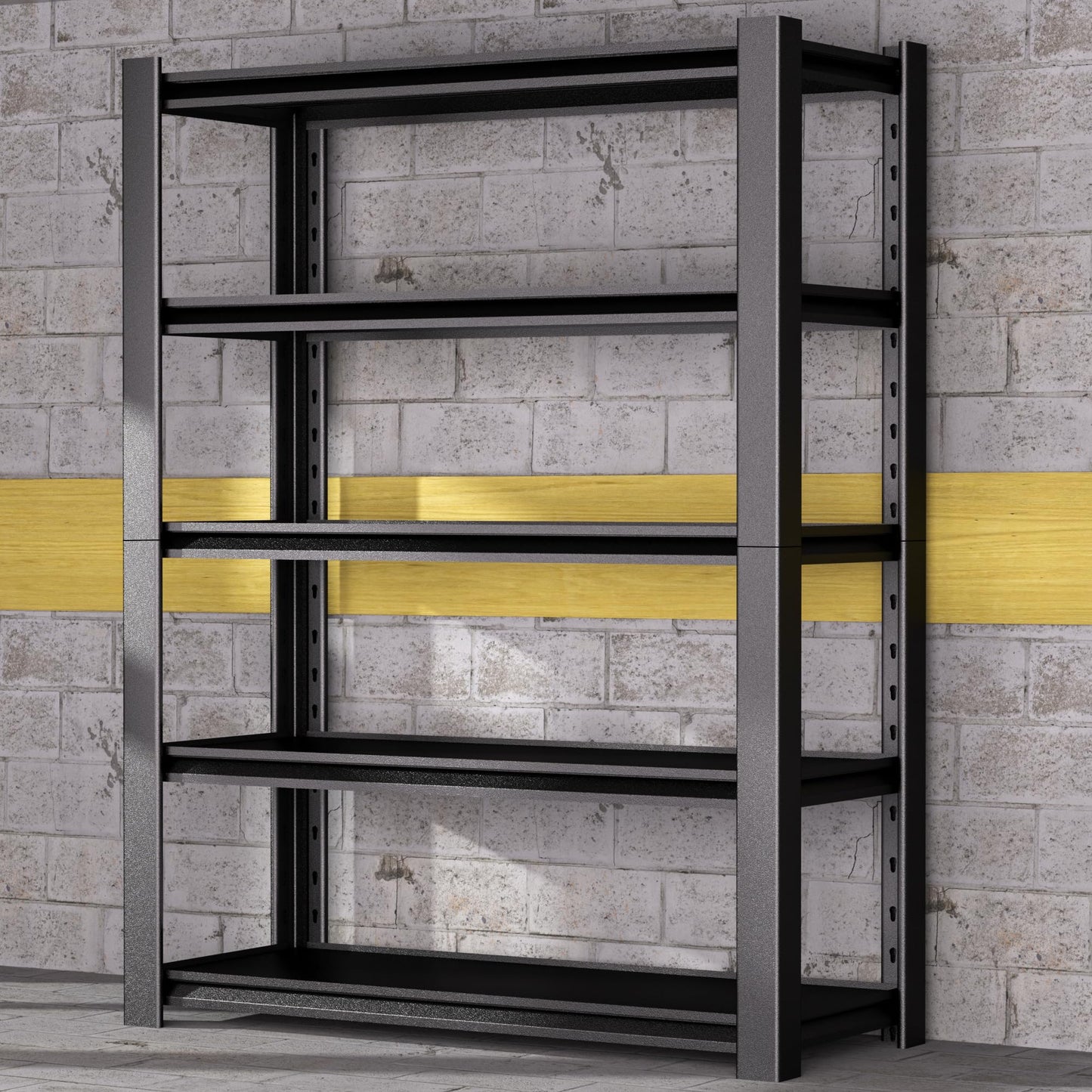 Nexvrtau 3000 LBS Capacity Metal Storage Rack 72" H x 48" W x 20" D, 5-Tier Heavy Duty Garage Shelving Unit,Adjustable Steel Shelves for Garage, Warehouse, Basement, Pantry, Workshop.1 Pack