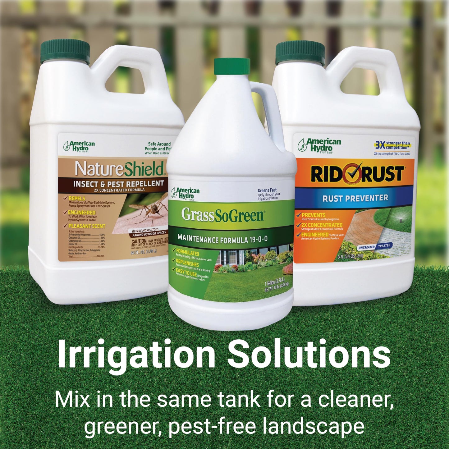 American Hydro Systems GreenFeeder Automatic Liquid Injector System, Works with Residential or Commercial Lawn Irrigation System, Use with NatureShield or GrassSoGreen