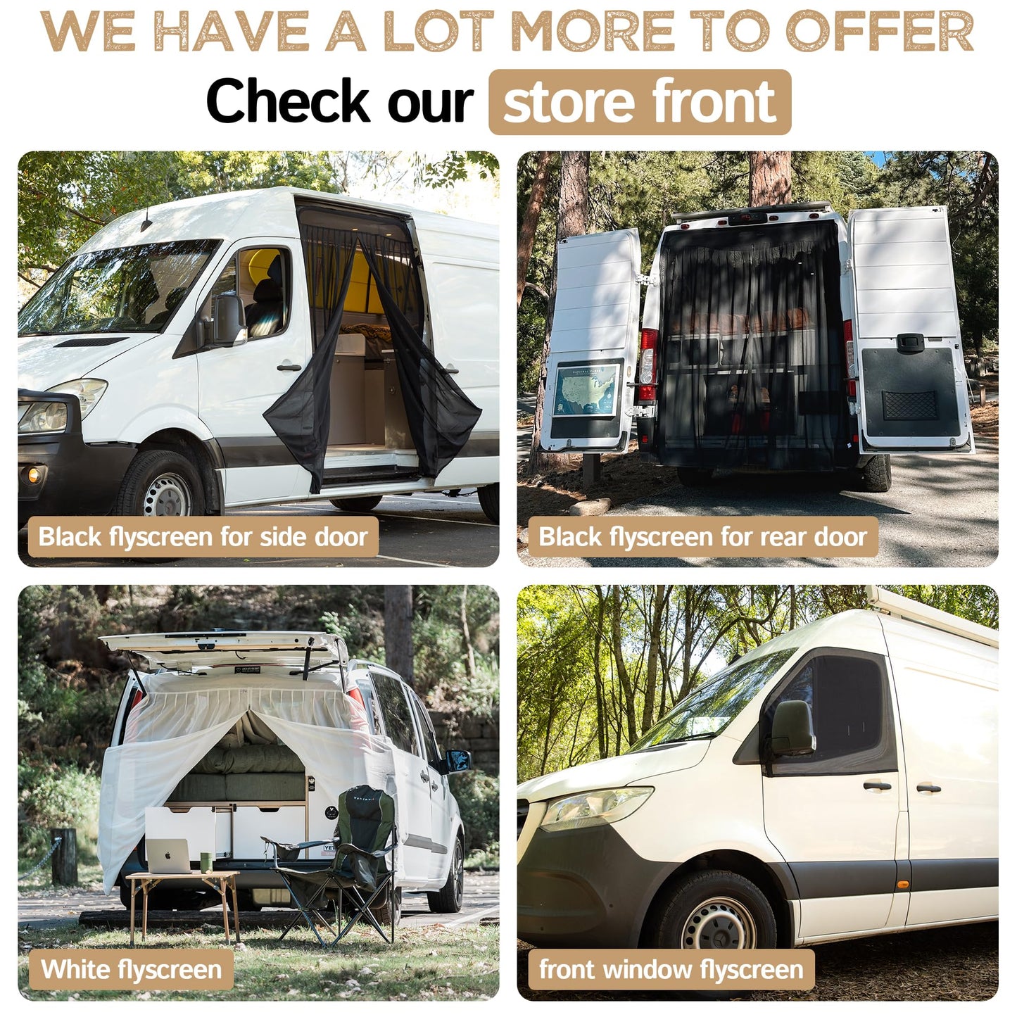 Living in a Bubble Insulated Blackout Rear Door Window Covers for Ford Transit 2015-Current Full Metal Door (Pair). Van Life Essentials & Camper Accessories